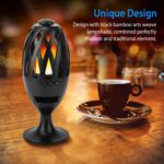 1Pc LED Flame Speakers Torch Wireless Speaker Waterproof Stereo Bass Speaker Outdoor Light-Up Speaker Atmosphere LED Flickers Night Light Patio Stake Lights Lantern For Party Camping - Image 8