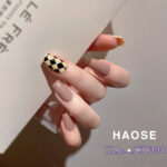New Arrivals Colorful Design Korea Semi-Cured Gel Nail Sticker Pure Black Fashion Women Nail Art Sticker No Bake
