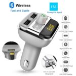 Car Wireless FM Transmitter 3.4A Dual USB Charge Hands-free Call Car MP3 Player - Image 2