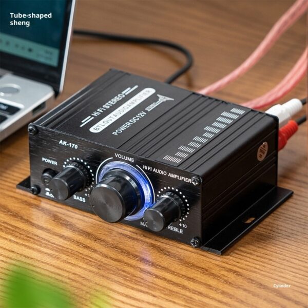 Mini Small Amplifier Home Computer Audio Channel Height Power Amplifier Black